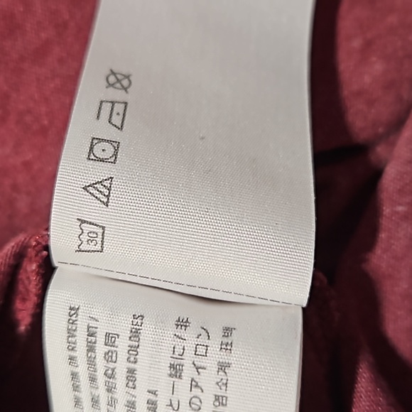 Abercrombie & Fitch Logo Long-sleeve Woman's Shirt | Burgundy - Picture 8 of 9